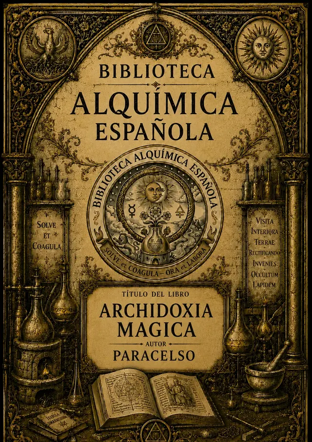 Portada de Archidoxia Magica, de Paracelso