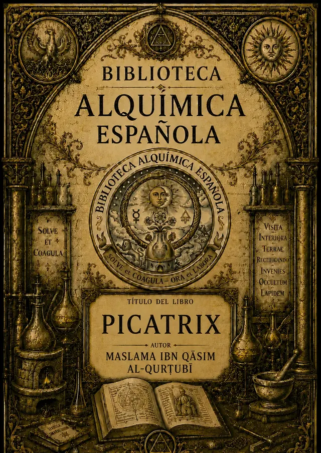Portada de Picatrix, de Maslama Ibn Qāsim al-Qurṭubi